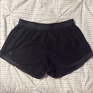 Under Armour Black Athletic Shorts Lightweight Moisture-Wicking